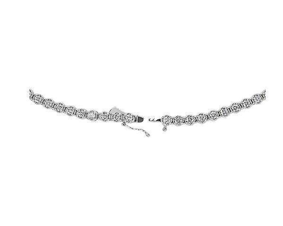 Necklaces | Blue Nile Straight Eternity Necklace In 14K White Gold (7 Ct. Tw.)