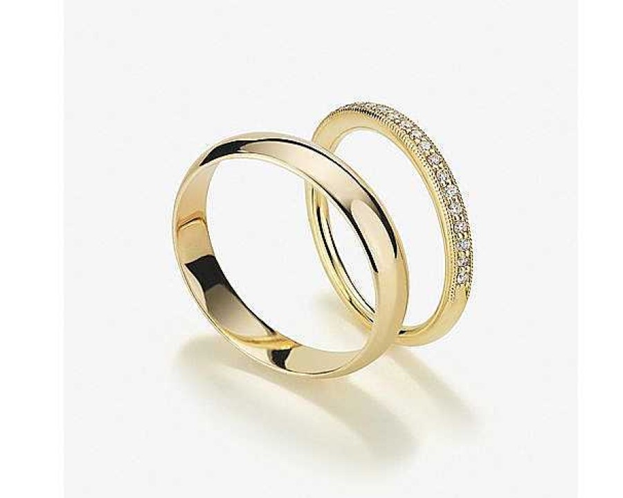 Men'S Rings | Blue Nile Classic Wedding Ring In 14K Yellow Gold (4Mm)