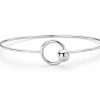 Bracelets | Blue Nile Open Circle Bead Bangle Bracelet In Sterling Silver