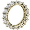 Women'S Rings | Blue Nile Lab Grown Diamond Princess Cut Eternity Ring In 14K Yellow Gold (6 Ct. Tw.)