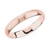 Women'S Rings | Blue Nile Matte Classic Wedding Ring In 14K Rose Gold (3Mm)