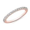 Women'S Rings | Blue Nile Selene Diamond Anniversary Ring In 14K Rose Gold (1/3 Ct. Tw.)