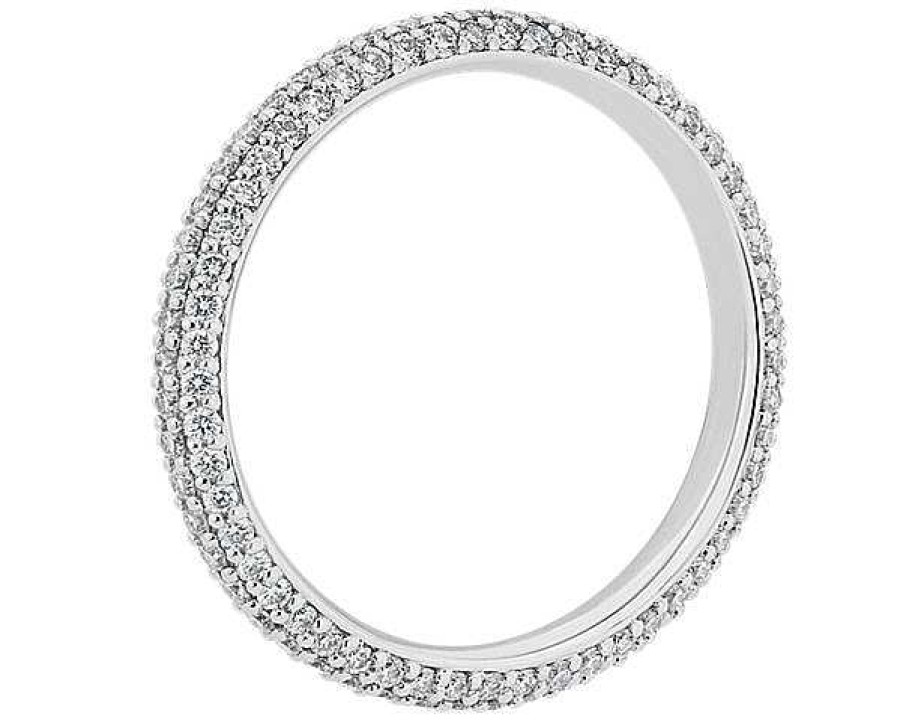 Rings | Blue Nile The Gallery Collection Rolled Pav Diamond Eternity Ring In Platinum (5/8 Ct. Tw.)