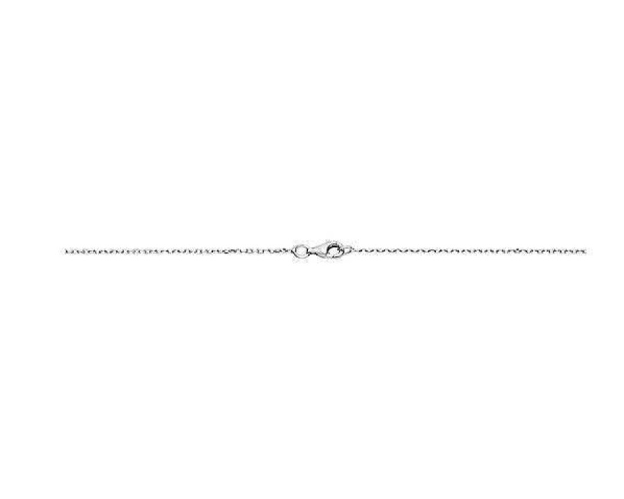 Necklaces | Blue Nile 17.5" Love Knot Pendant In 14K White Gold (1.3 Mm)