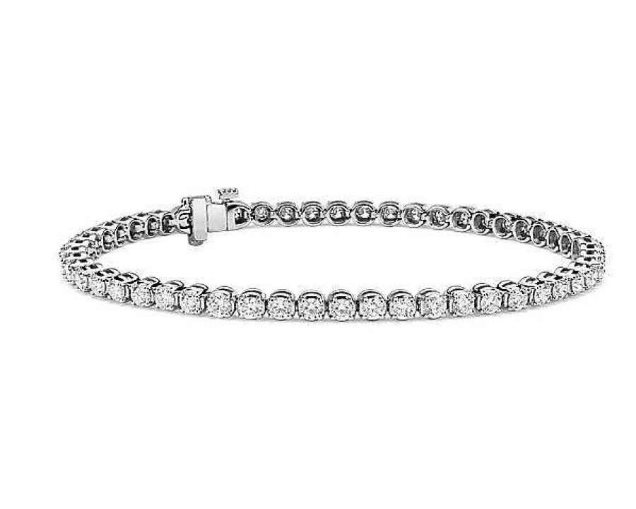 Bracelets | Blue Nile Premier Diamond Tennis Bracelet In Platinum (4 Ct. Tw.)