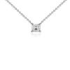 Necklaces | Blue Nile Lab Grown Diamond Asscher Cut Solitaire Pendant In 14K White Gold (3/4 Ct. Tw.)