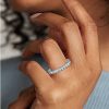 Women'S Rings | Blue Nile Lab Grown Diamond Emerald Cut Eternity Ring In 14K White Gold (2 Ct. Tw.)