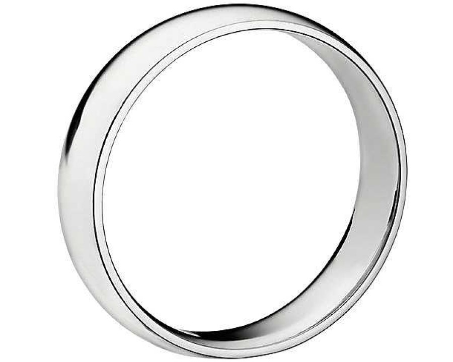 Men'S Rings | Blue Nile Classic Wedding Ring In 14K White Gold (5Mm)