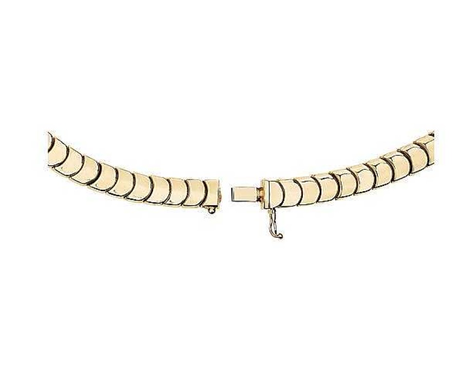 Necklaces | Blue Nile 16.5" Half Moon Choker In 14K Yellow Gold (7.5 Mm)