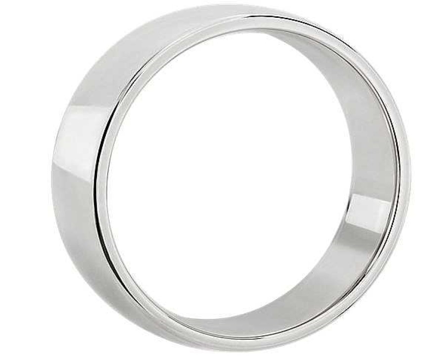 Men'S Rings | Blue Nile Skyline Comfort Fit Wedding Ring In Platinum (7Mm)