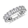 Women'S Rings | Blue Nile Emerald Cut Eternity Ring In Platinum (6 Ct. Tw.)