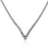 Necklaces | Blue Nile Diamond Chevron Eternity Necklace In 14K White Gold (7 Ct. Tw.)