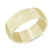 Men'S Rings | Blue Nile Low Dome Comfort Fit Wedding Ring In 14K Yellow Gold (8Mm)