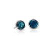 Earrings | Blue Nile London Blue Topaz Rope Stud Earrings In Sterling Silver (7Mm)