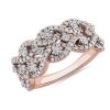 Rings | Blue Nile Double Twist Pav Diamond Ring In 14K Rose Gold (1 Ct. Tw.)