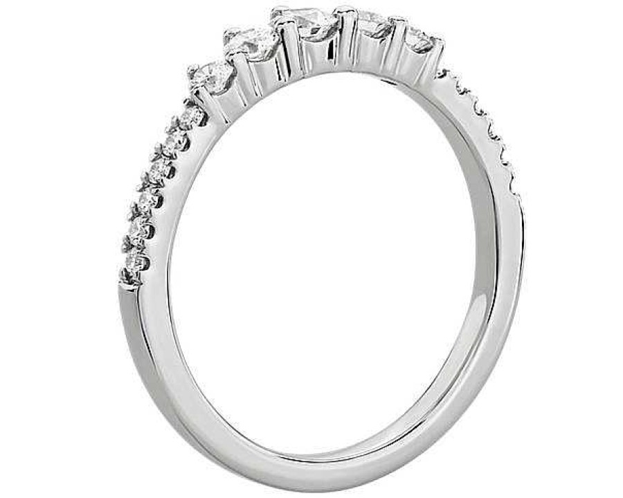 Rings | Blue Nile Tiara Pav Diamond Ring In 18K White Gold (1/3 Ct. Tw.)