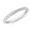 Women'S Rings | Blue Nile Spiral Stackable Wedding Ring In Platinum (2Mm)