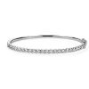 Bracelets | Blue Nile Luna Diamond Bangle In 14K White Gold (3 Ct. Tw.)