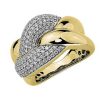 Rings | Blue Nile Diamond Link Intertwined Fashion Ring In 14K Yellow Gold (1 Ct. Tw.)