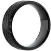 Men'S Rings | Blue Nile Matte Hammered Comfort Fit Wedding Ring In Black Tungsten Carbide (8Mm)