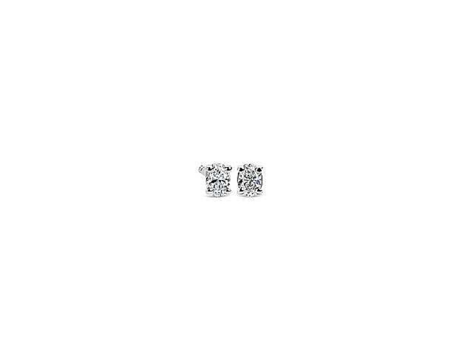 Earrings | Blue Nile Oval Cut Diamond Stud Earrings In 14K White Gold (1/4 Ct. Tw.)