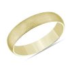 Men'S Rings | Blue Nile Matte Mid-Weight Comfort Fit Wedding Ring In 14K Yellow Gold (5Mm)