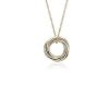 Necklaces | Blue Nile 18" Petite Infinity Rings Pendant In 14K Yellow Gold