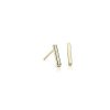 Earrings | Blue Nile Bar Stud Earrings In 14K Yellow Gold (1.5 Mm)