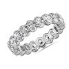 Women'S Rings | Blue Nile Oval Cut Diamond Eternity Ring In 14K White Gold (4 Ct. Tw.)