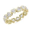 Women'S Rings | Blue Nile Bezel Heart Diamond Eternity Ring In 14K Yellow Gold (2 3/4 Ct. Tw.)