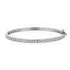 Bracelets | Blue Nile Eternity Diamond Bangle Bracelet In 18K White Gold (3 Ct. Tw.)