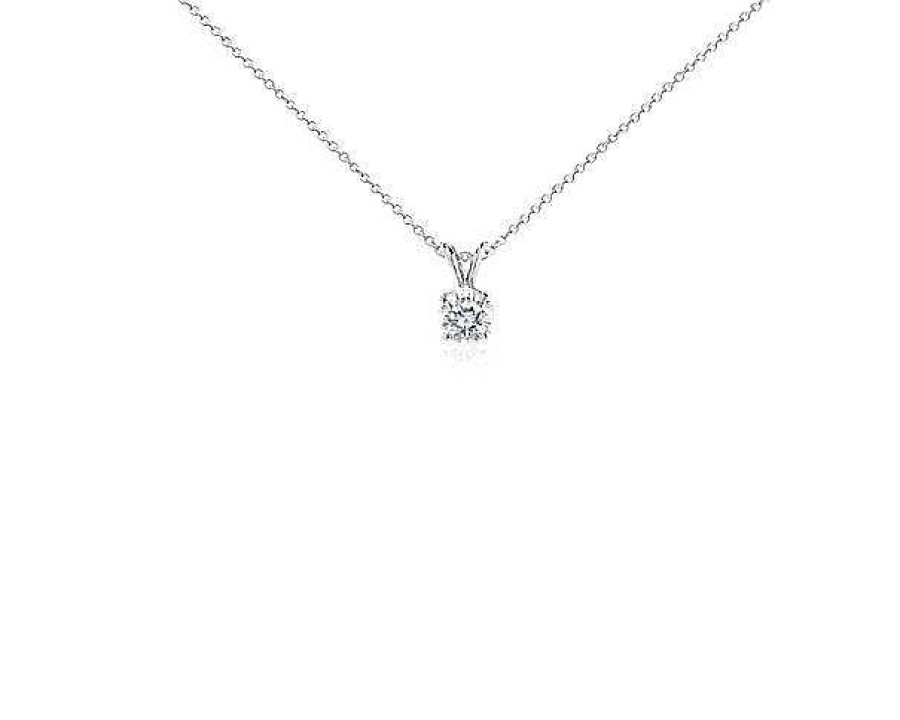 Necklaces | Blue Nile Diamond Solitaire Pendant In Platinum (1 Ct. Tw.)