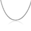 Necklaces | Blue Nile 24" Wheat Chain Necklace In 14K Italian White Gold (3.1 Mm)