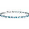 Bracelets | Blue Nile Petite Swiss Blue Topaz Oval Bracelet In Sterling Silver (5X3Mm)