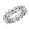 Women'S Rings | Blue Nile Lab Grown Diamond Oval Cut Eternity Ring In Platinum (6 Ct. Tw.)