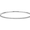 Bracelets | Blue Nile Stackable Pav Diamond Bangle In 18K White Gold (1 Ct. Tw.)