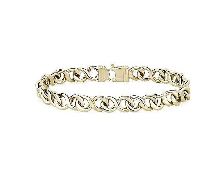 Bracelets | Blue Nile 8.5" Curb Link Bracelet In 14K Yellow Gold (8.5Mm)