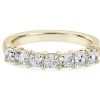 Women'S Rings | Blue Nile Seven Stone Cushion Lab Grown Diamond Ring In 14K Yellow Gold (1 Ct. Tw.)