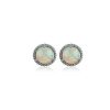 Earrings | Blue Nile Opal Rope Stud Earrings In Sterling Silver (7Mm)