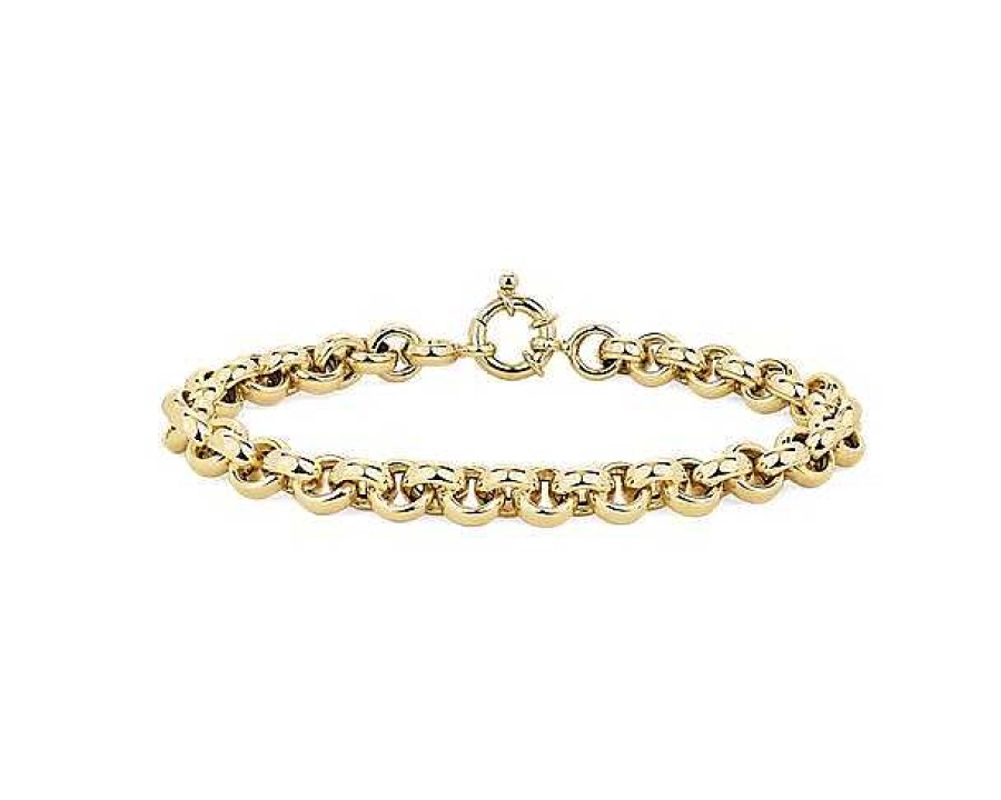 Bracelets | Blue Nile 7.5" Rolo Bracelet In 14K Yellow Gold (6.8 Mm)