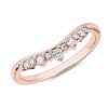 Rings | Blue Nile Curved Tiara Edge Stackable Ring In 18K Rose Gold