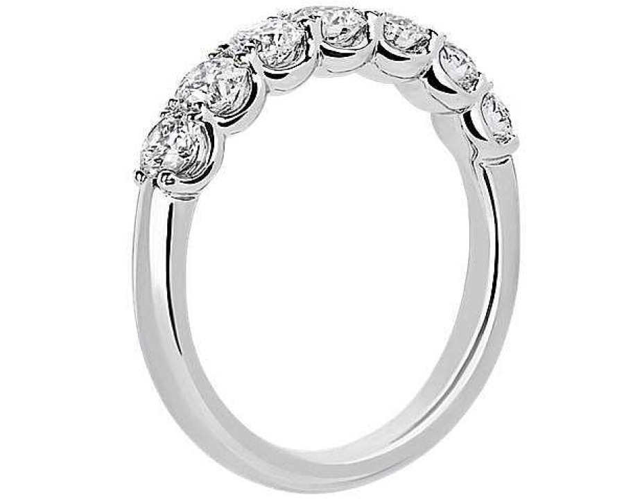 Women'S Rings | Blue Nile Selene 7-Stone Diamond Anniversary Ring In Platinum (1 Ct. Tw.)