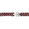 Bracelets | Blue Nile Trio Oval Garnet Bracelet In Sterling Silver (5X3Mm)