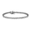 Bracelets | Blue Nile Floating Diamond Tennis Bracelet In 14K White Gold (10 Ct. Tw.)