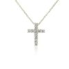 Necklaces | Blue Nile Tessere Cross Pendant In 14K Yellow Gold (1/2 Ct. Tw.)