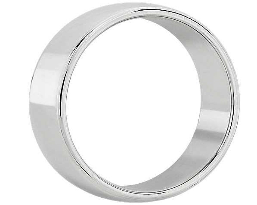 Men'S Rings | Blue Nile Skyline Comfort Fit Wedding Ring In Platinum (8Mm)