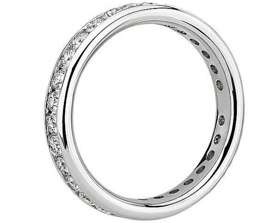 Women'S Rings | Blue Nile Channel Set Diamond Eternity Ring In Platinum (1 Ct. Tw.)