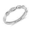 Rings | Blue Nile Zac Zac Posen Twisting Diamond Ring In 14K White Gold (2.6 Mm, 1/5 Ct. Tw.)