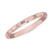 Women'S Rings | Blue Nile Vertical Bevel Stackable Stackable Ring In 18K Rose Gold (2Mm)