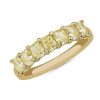 Women'S Rings | Blue Nile 7-Stone Radiant-Cut Yellow Diamond Ring In 18K Yellow Gold (1 3/4 Ct. Tw.)